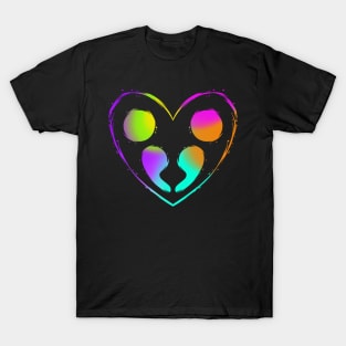 Colorful Double Semicolon Heart Mental Health Awareness T-Shirt